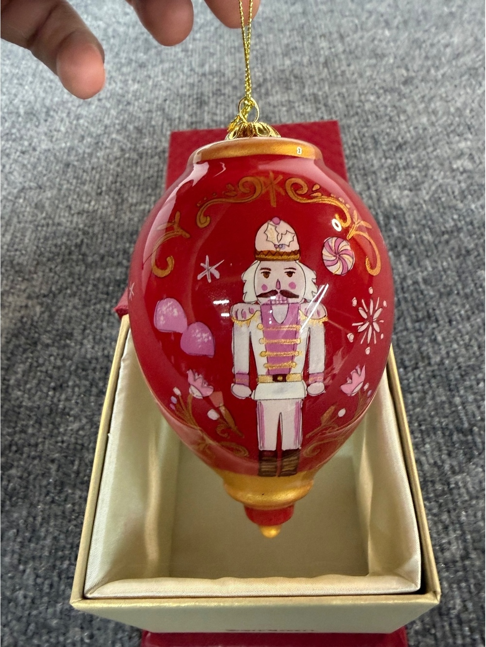 World Market Li Bien 2022 nutcracker Christmas Glass Ornament